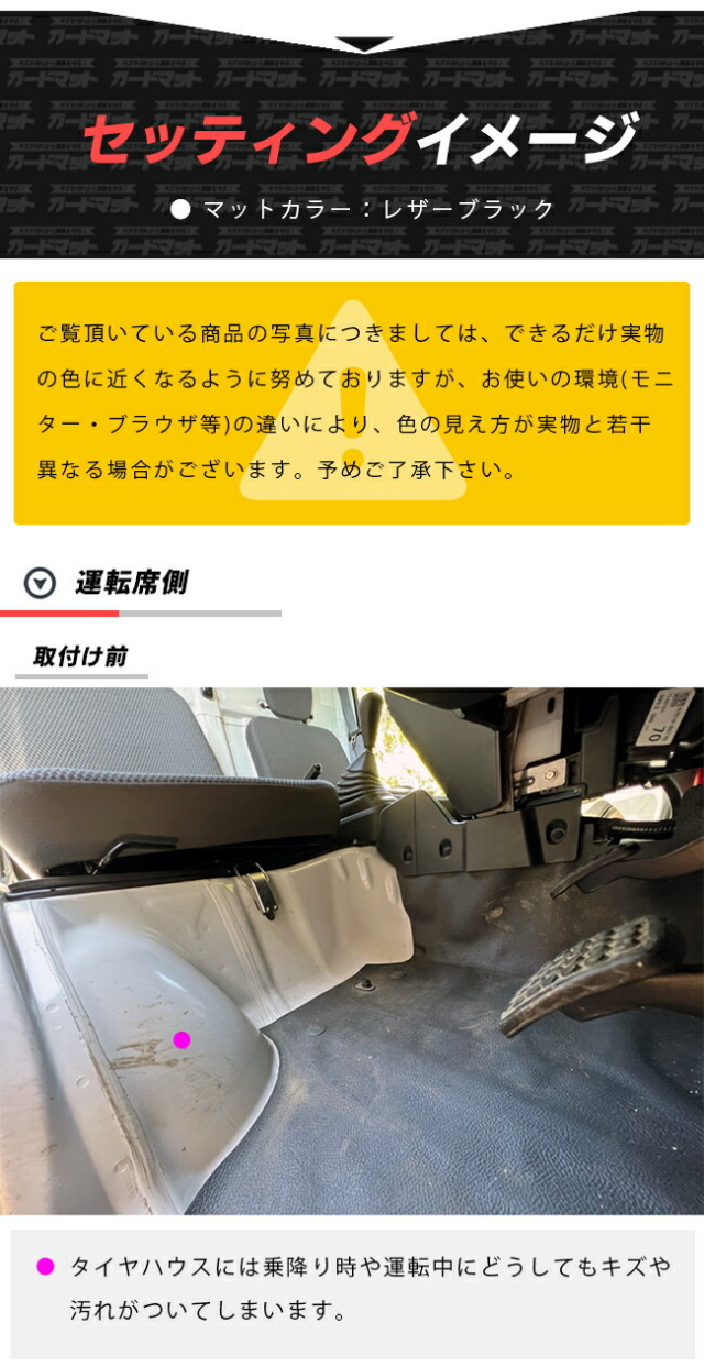 スバルサンバートラックグランドキャブガードマットキックガード