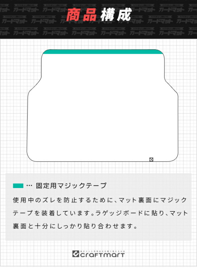 ダイハツムーブバンパーガードマットキックガードLA850系専用アク