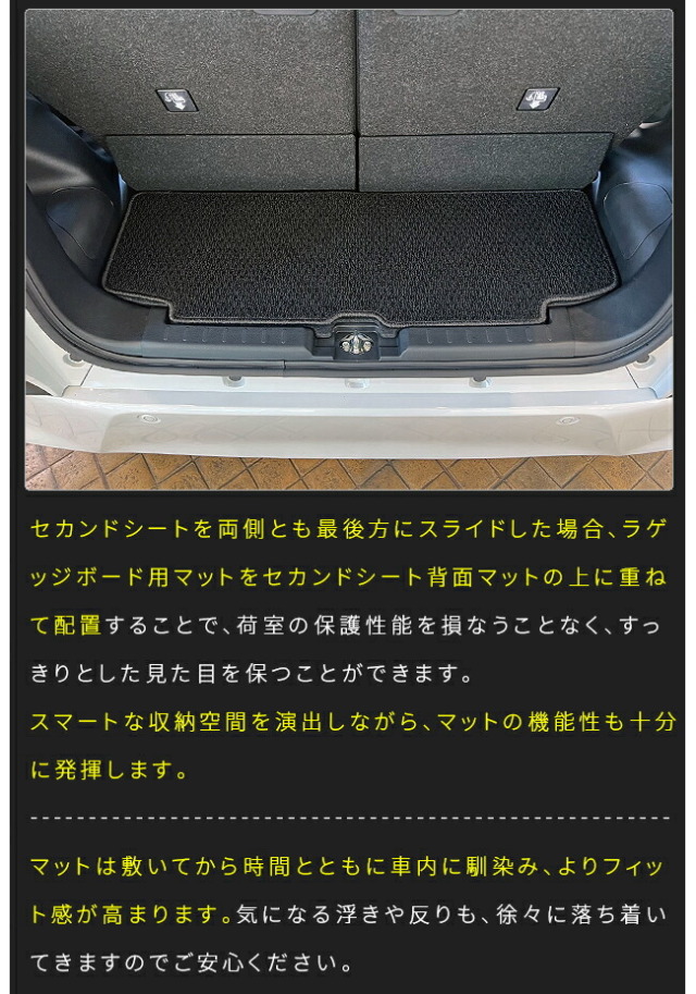 ダイハツ新型ムーヴラゲッジマットDXシリーズLA850SLA860S専用ア