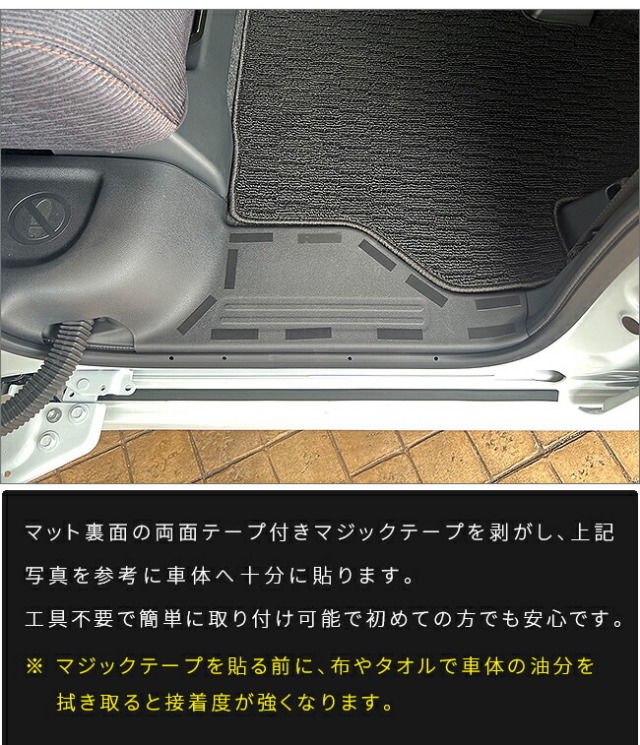 ダイハツムーブガードマットキックガードリアサイドステップ用2枚