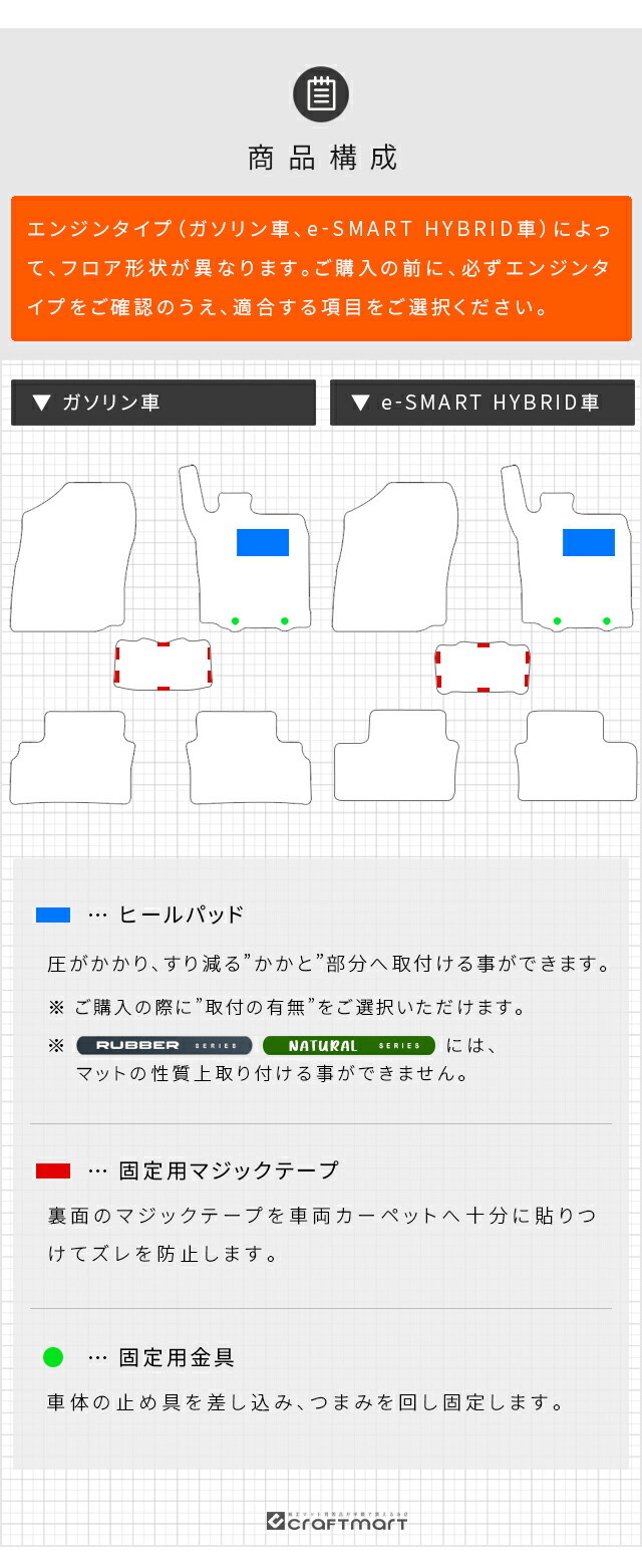 ダイハツロッキーA200系フロアマットDXシリーズROCKEY専用車用ア