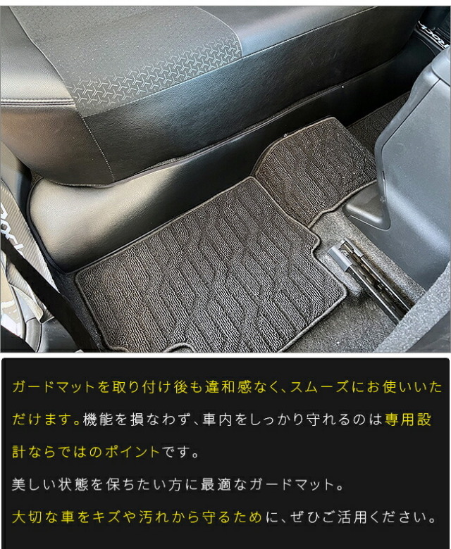 ダイハツロッキーガードマット後部座席下用A200系ディスプレイオ