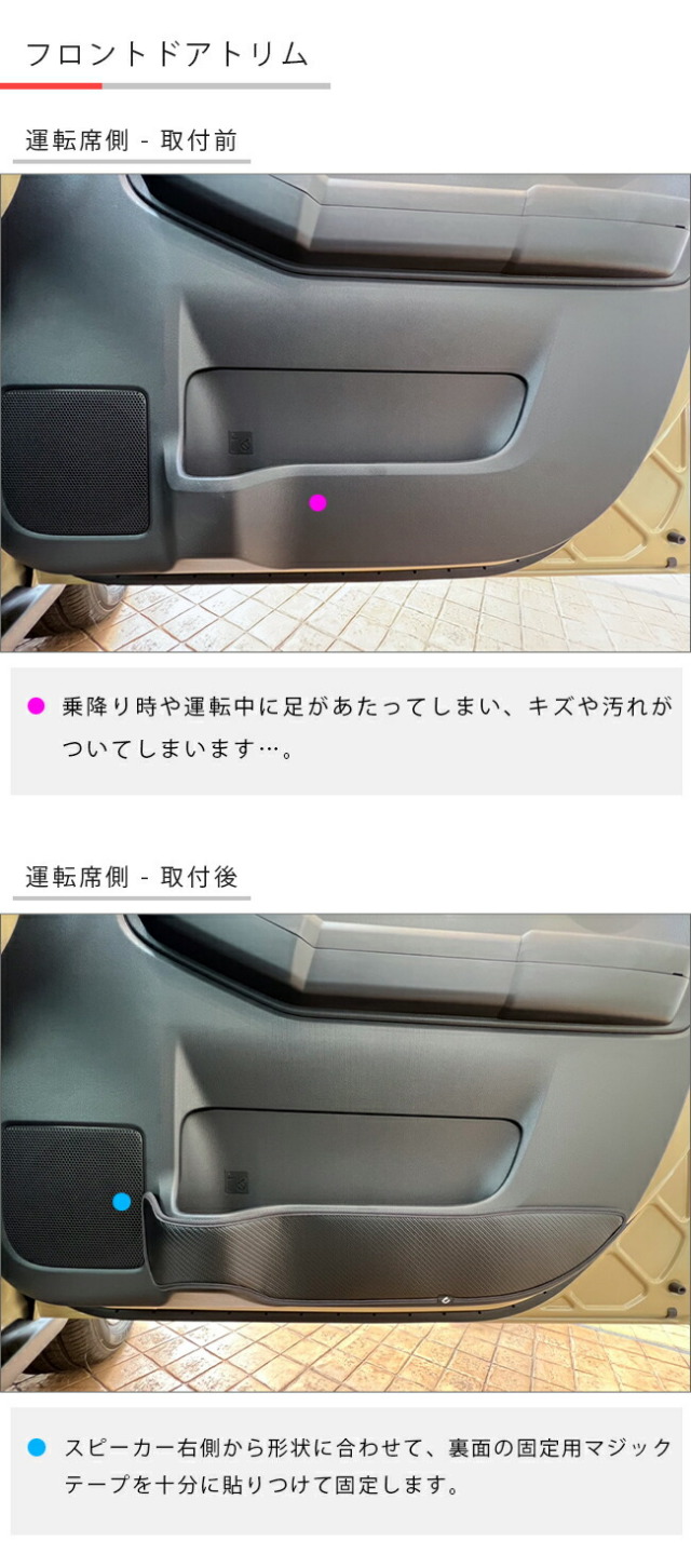 ダイハツタフトガードマットキックガードグローブボックス用内装