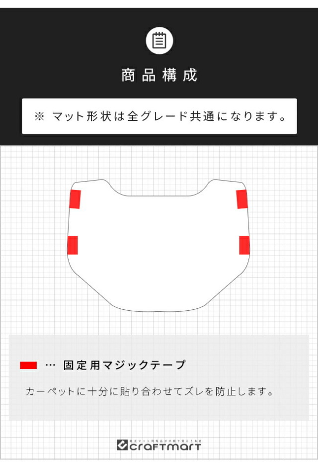 ダイハツタフトリアセンターマットDXシリーズLA900SLA910Sアクセ
