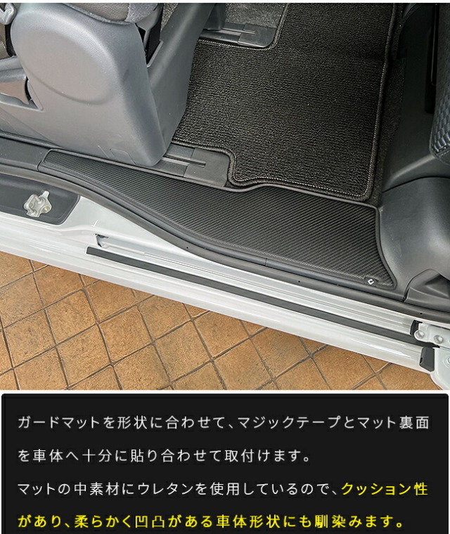ダイハツタントガードマットキックガードリアサイドステップ用2枚
