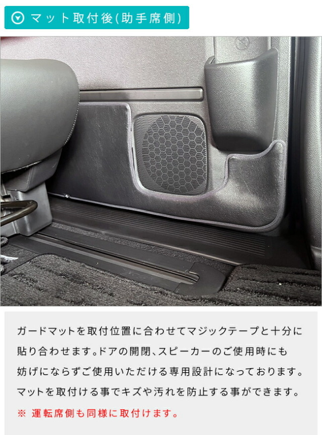 ホンダ新型フリードGT系ガードマットキックガードフロントドアト