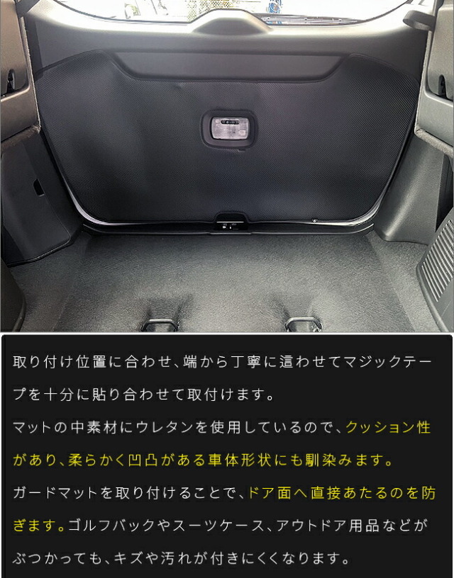 ホンダフリードGT系ガードマットバックドアトリム用1枚6人乗りHV