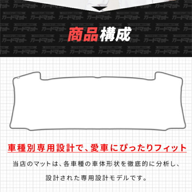 ホンダフリードGT系ガードマットダッシュボード用1枚6人乗りHV車