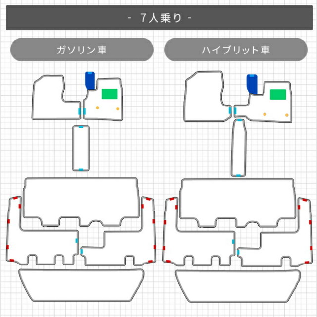 ホンダ新型フリードフロアマットDXシリーズGT系6人乗りHV車7人乗
