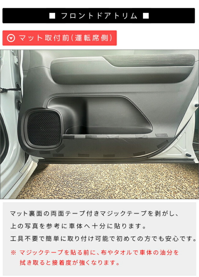 ホンダN-WGNガードマットキックガードフロントドアトリムリアドア