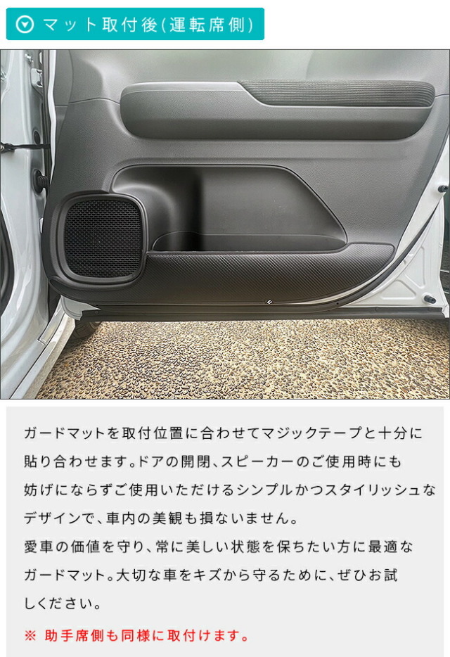 ホンダN-WGNガードマットキックガードフロントドアトリムリアドア