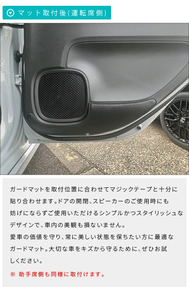 ホンダN-WGNガードマットキックガードフロントドアトリムリアドア