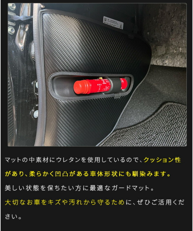 ホンダN-BOXガードマットキックガードフロントパネル外側用2枚組