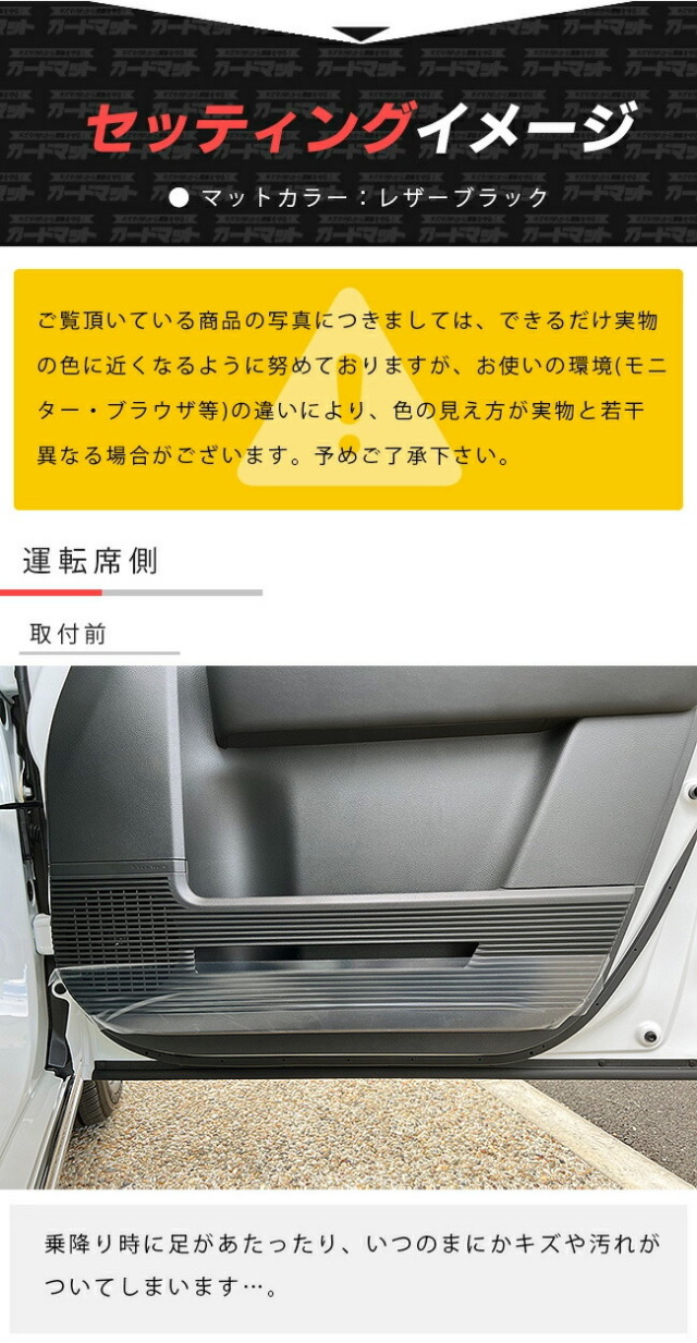 ホンダステップワゴンRP6RP7RP8ガードマットキックガードフロント
