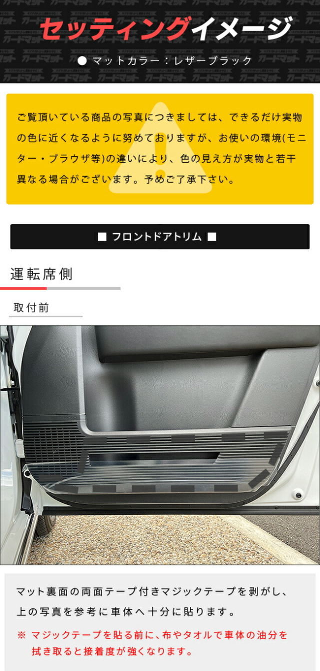 ホンダステップワゴンRP6RP7RP8ガードマットキックガードフロント