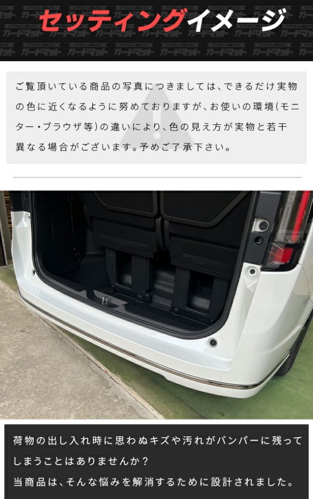 ホンダステップワゴンバンパーガードマットキックガードRP6RP7RP
