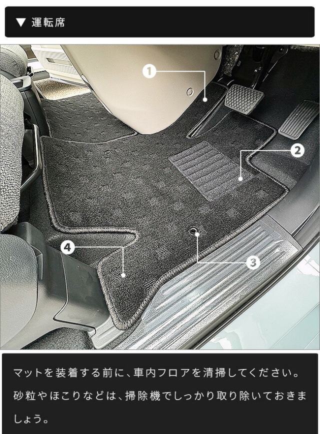 ホンダステップワゴンフロアマットSTシリーズRP6RP7RP87人乗り専用ガソリンハイブリット対応内装カスタムパーツアクセサリーマッ
