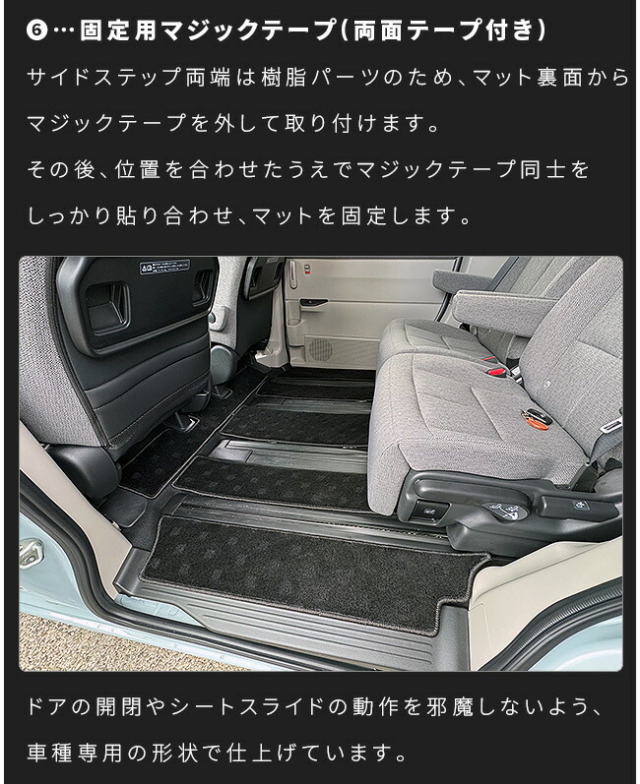 ホンダステップワゴンフロアマットSTシリーズRP6RP7RP87人乗り専用ガ
