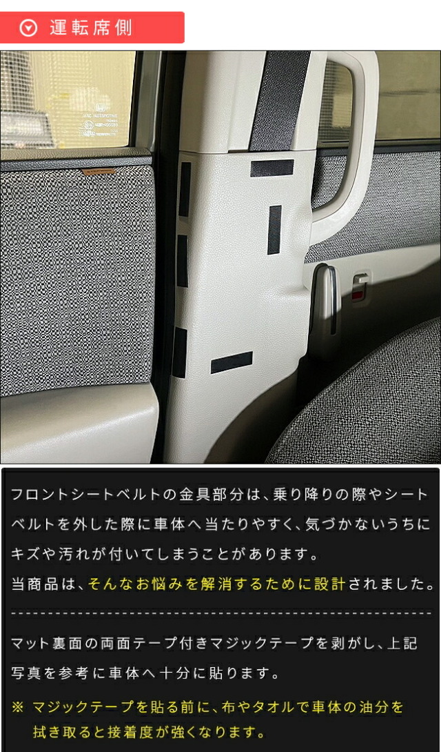 ホンダステップワゴンRP6RP7RP8ガードマットシートベルト下用2枚組ア