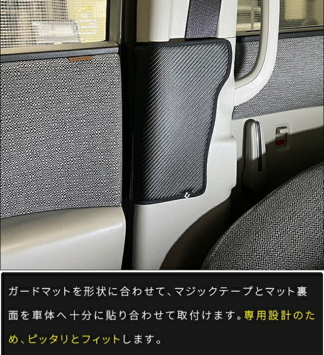 ホンダステップワゴンRP6RP7RP8ガードマットシートベルト下用2枚組ア