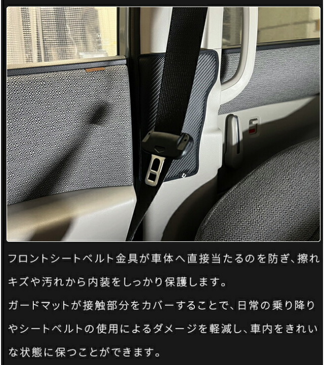 ホンダステップワゴンRP6RP7RP8ガードマットシートベルト下用2枚組ア