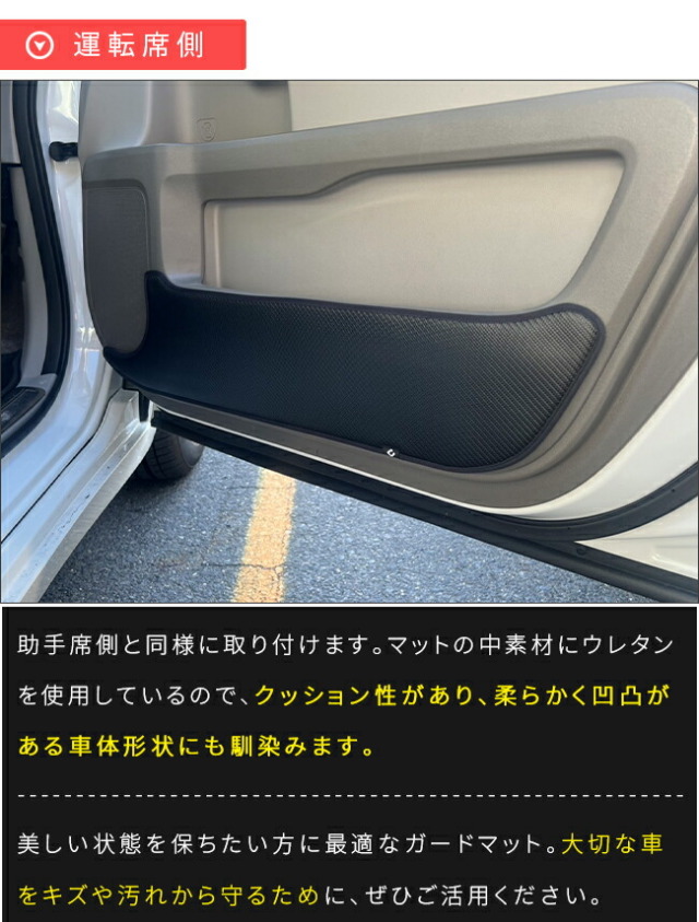 ホンダステップワゴンガードマットキックガードフロントドアトリ