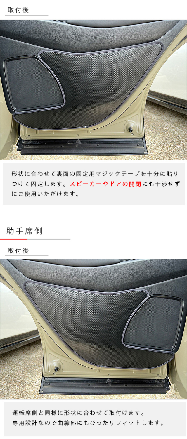 ヴェゼルRV系ガードマットリアドアトリムカーボンタイプアクセサ