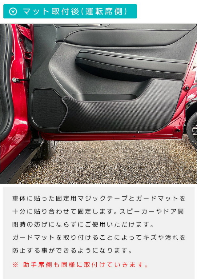 ホンダWR-Vガードマットセットフロントドアトリムリアドアトリム