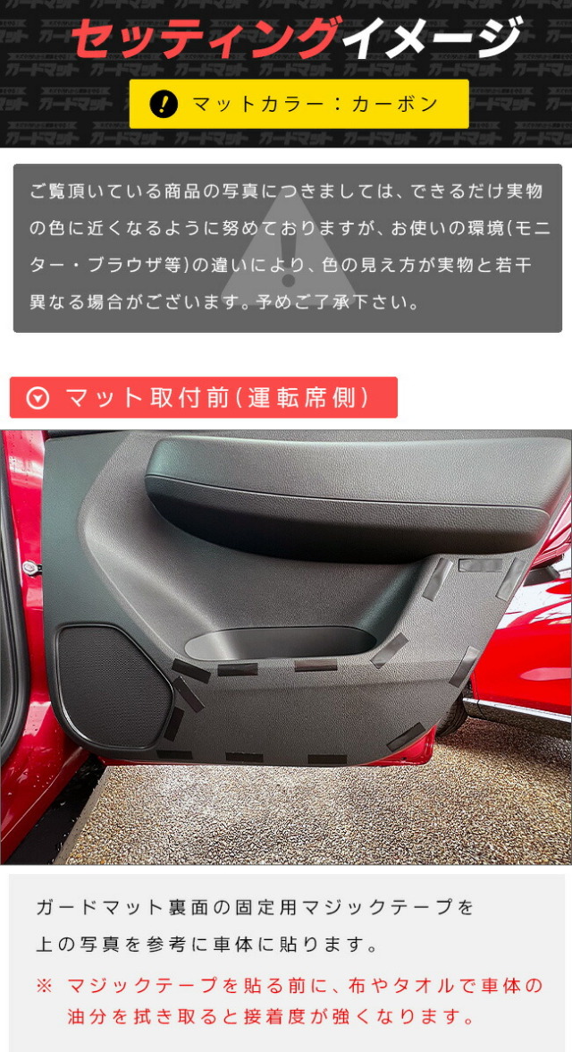 ホンダWR-Vガードマットリアドアトリム用2枚組STシリーズHONDAwr
