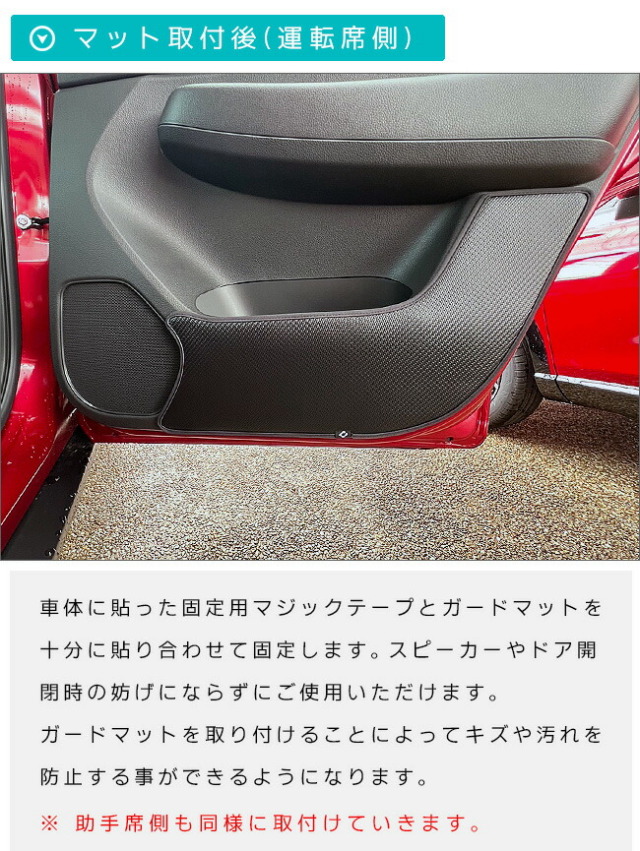 ホンダWR-Vガードマットセットフロントドアトリムリアドアトリム