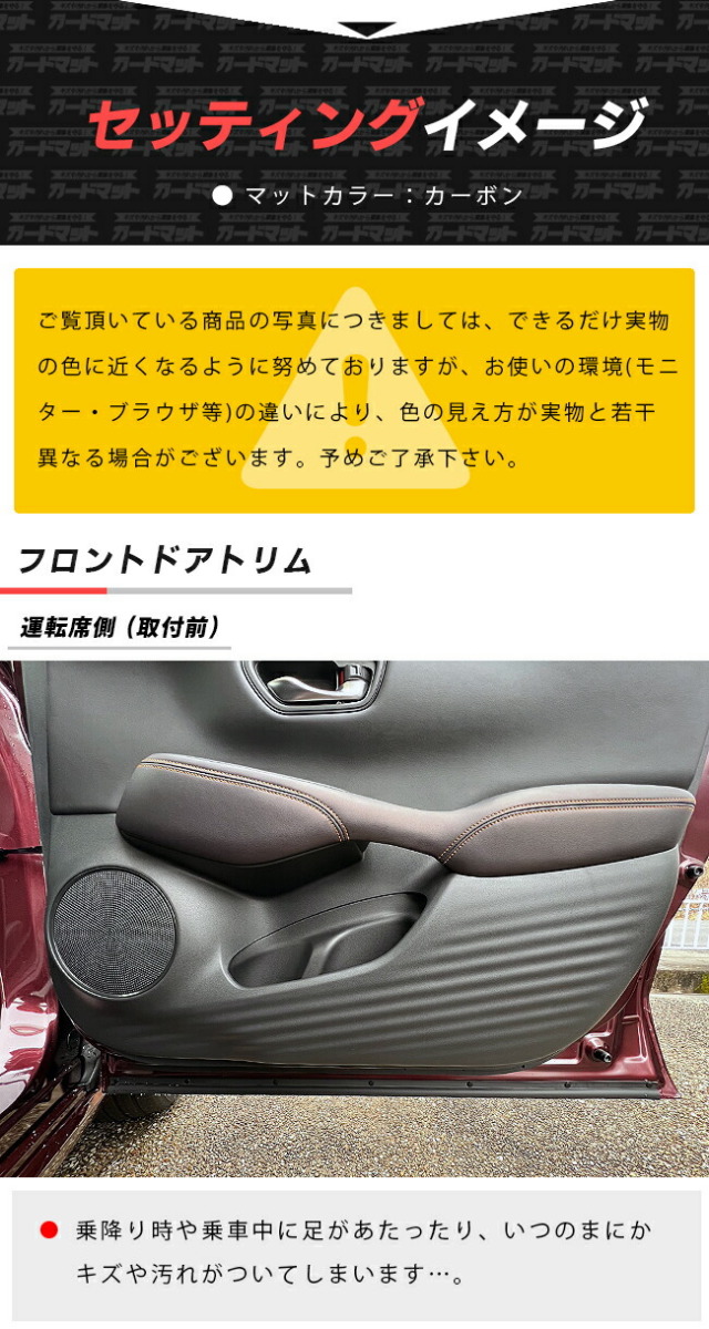 ホンダZR-Vガードマットキックガードドアトリム用セットHONDAZRV