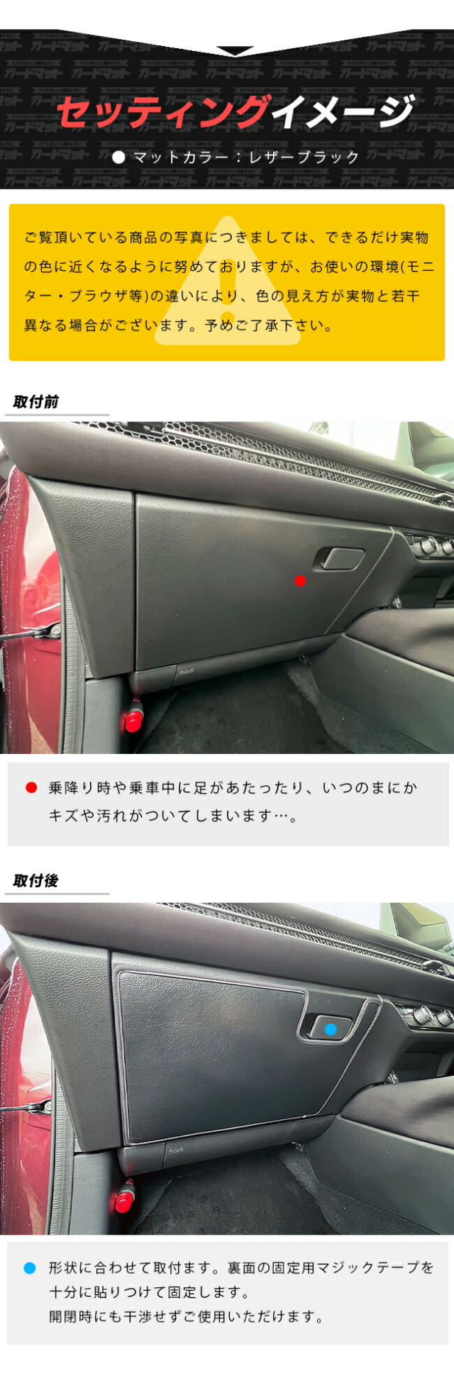 ホンダ ZR-V RZ3 RZ4 RZ5 RZ6 ガードマット キックガード グローブ