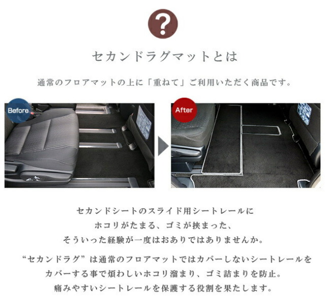 トヨタエスクァイア80系Esquireセカンドラグマットフルカバータイ