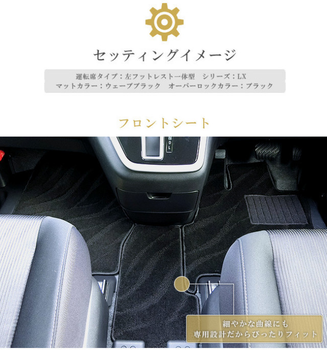 セレナc27フロアマットサイドステップマットラゲッジマットトラン