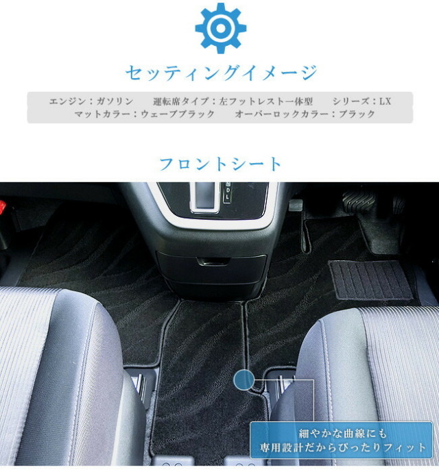 日産C27セレナe-POWERフロアマット+ステップマット+ラゲッジマッ