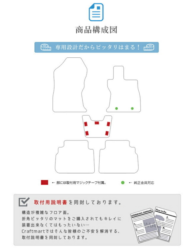 スバルフォレスターフロアマットSTDマットSK系車1台分フロアマッ