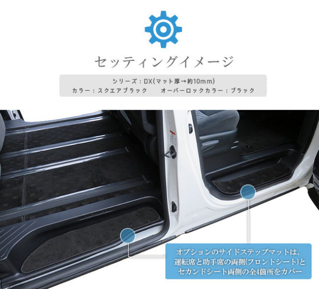 トヨタ30系vellfireサイドステップマットSTDマット