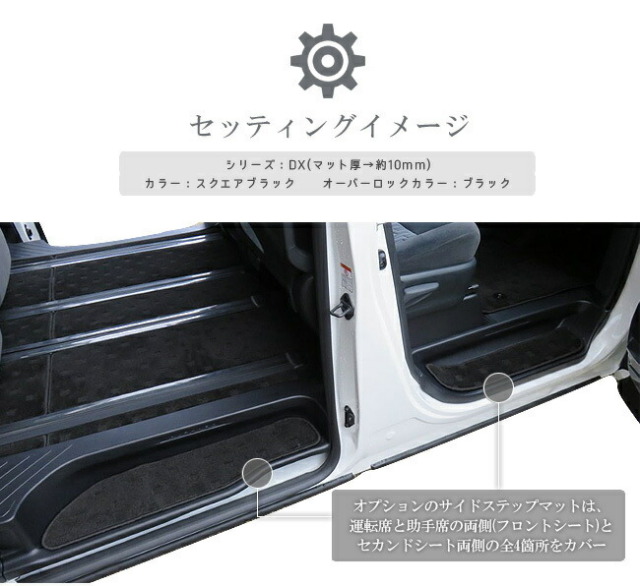トヨタ30系vellfireサイドステップマットLXマット
