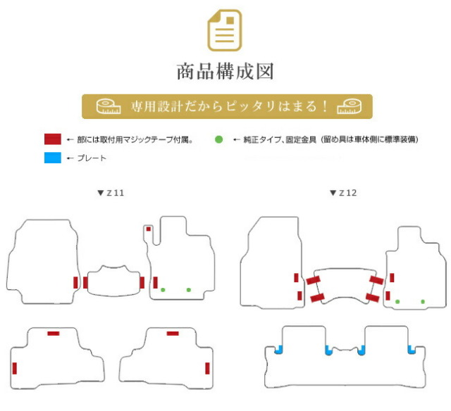 日産キューブフロアマットPMマットZ11Z12車1台分フロアマット純正