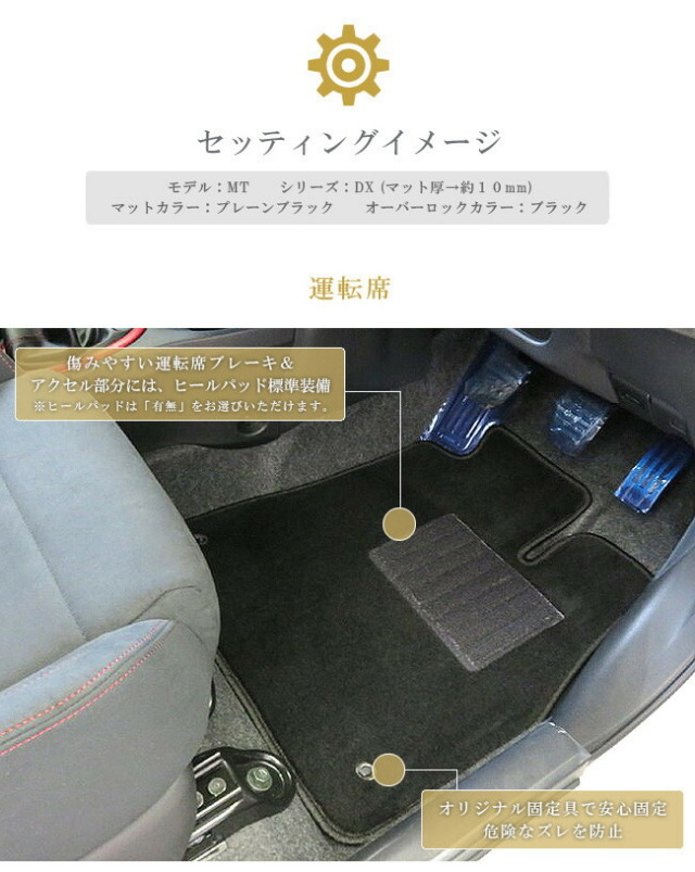 ノートフロアマットPMマットE12後期モデル車1台分カーマット純正