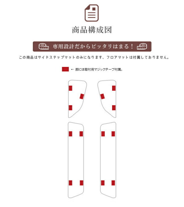 日産NV100クリッパーリオDR17WサイドステップマットDXシリーズカ