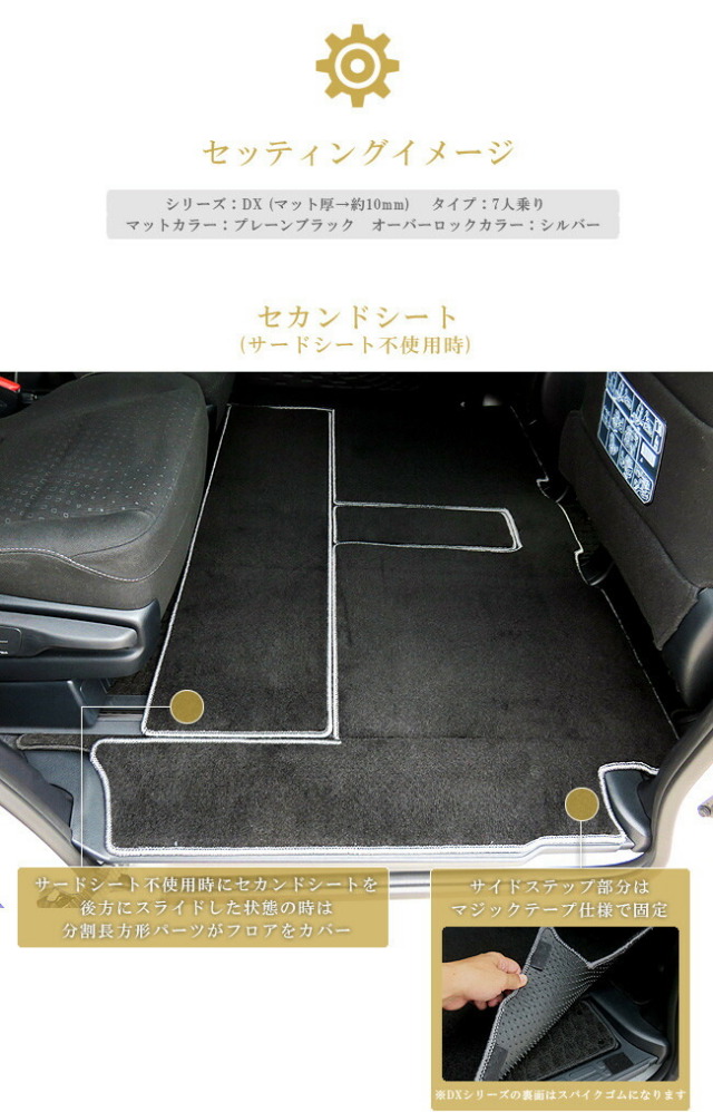 トヨタエスクァイアEsquire80系セカンドラグマットフルカバータイ