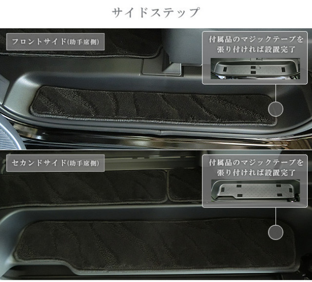 セレナC27フロアマットサイドステップマットラゲッジマットトラン