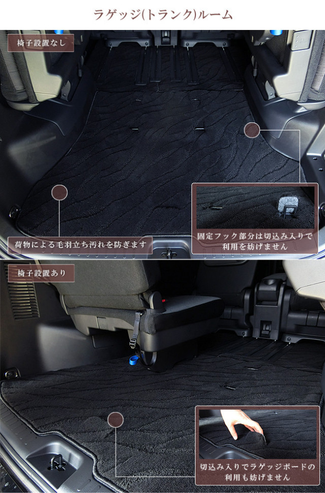 セレナ C27 フロアマット サイドステップマット ラゲッジマット