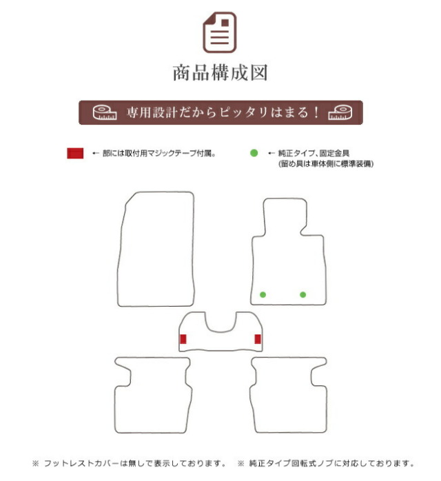 マツダデミオフロアマットDXマットH26/9～DJ系車1台分フロアマッ