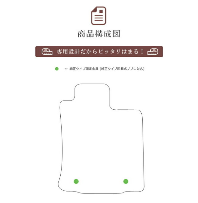 トヨタ150系ランドクルーザープラドフロアマット運転席専用DXマッ