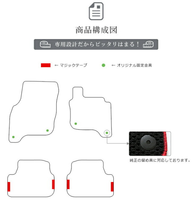 フォルクスワーゲンゴルフGTEフロアマットAUCLXマットカーマット
