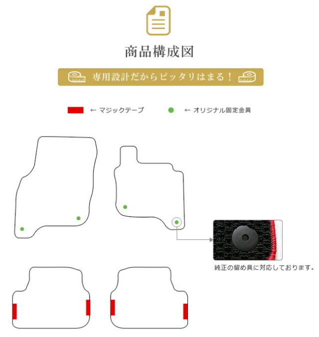 フォルクスワーゲンゴルフGTEフロアマットAUCPMマットカーマット