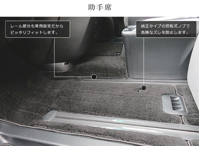 トヨタ30系vellfireフロアマットサイドステップマットセットDXマ