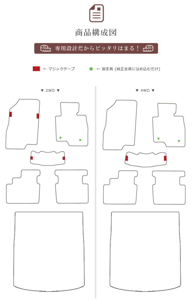 マツダ6ワゴンGJ系フロアマットラゲッジマットセットデラックスシ
